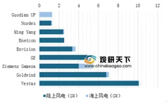 2018年全球陆上风电市场持续下滑 国内金风科技风电整机居第二